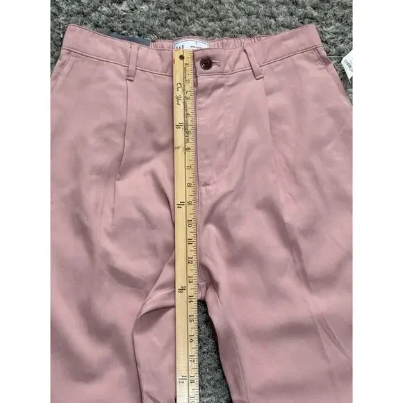 GAP 90s Loose Women’s High Rise Wide Leg Trousers Pink Size S Coastal Boho NWT - Picture 7 of 9